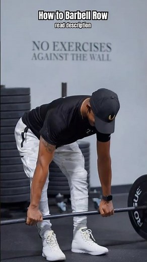 How to Barbell Row Properly | Must have Back builder #exercisemotivation #fitnesstips