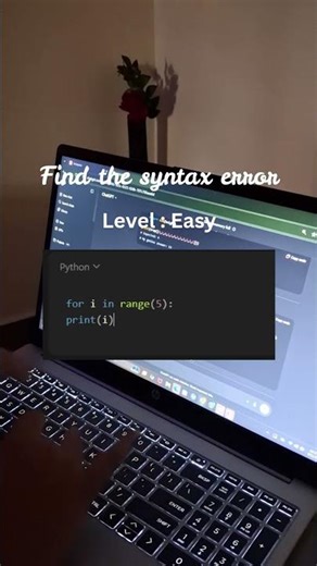 Python syntax error #coding #viral #programming #trending #reels #error #syntaxerror #python