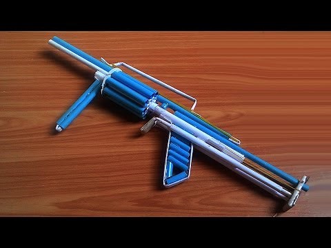 How To Make a Paper Gun that Shoots 8 Bullets (with Trigger) - M32 Paper Gun