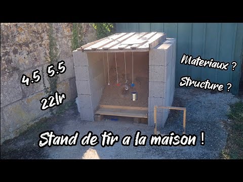 Stand de tir en jardin cible et plinking + essai avec le GK1
