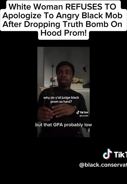 White Woman REFUSES TO Apologize To Angry Black Mob After Dropping Truth Bomb On Hood Prom! Part3 #news #trump #blackwoman #iran #usa