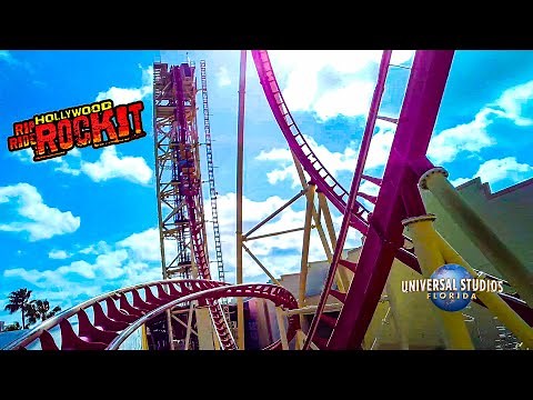 2021 Hollywood Rip Ride Rockit On Ride Front Seat 4K POV Universal Studios Florida Orlando