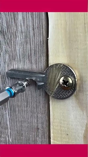 Use your key as a door security trick #lifehacks #diytips #shorts