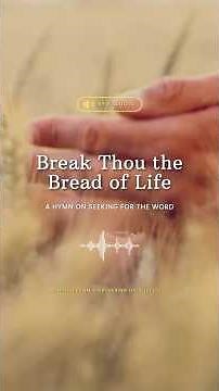 🎶Break Thou the Bread of Life! 🎶🌾#hymns #church #churchlife #lordjesus