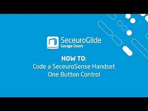 How to Code a SeceuroSense Plus Handset in Mode 1 – One Button Control | SeceuroGlide Garage Doors
