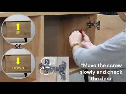 Hinge installation / Installing cabinet hinges / Adjusting door hinges / Concealed hinge adjustment