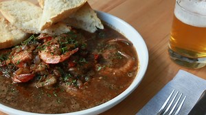 1.5K views · 31 reactions | Move over shrimp and grits, there are more ways to prepare our prized local shellfish. Here, chef David Pell of @TheRoyalTern walks us through his New Orleans-Style BBQ Shrimp, which he serves with plenty of bread for soaking up the rich sauce with a hint of smoke and heat. Fine even more coveted shrimp recipes at the link below.    https://charlestonmag.com/recipes/new_orleans_style_bbq_shrimp | Charleston Magazine | Facebook