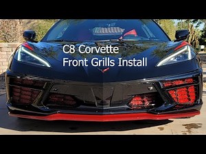 C8 Corvette Front Grills Install DIY