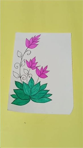 Lotus Flowers 🌺 border front page design/project work/assignment #shorts #frontpage #trendingshorts