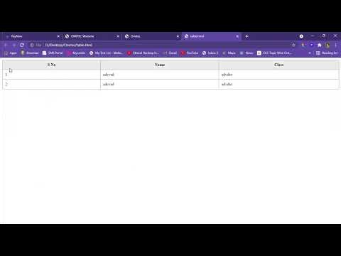 Table Styling In Advance Web Designing [Hindi] #24