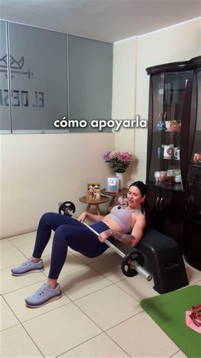 Where should the bar be placed during a hip thrust?