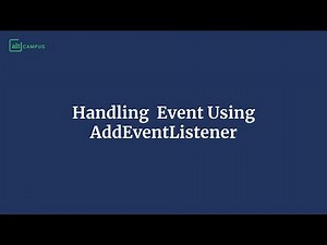 Handling Events with addEventListener in JavaScript