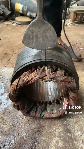 Extracting Copper from a Broken Motor