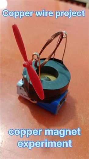 Copper coil and magnet experiment/copper magnet experiment🧲/#shortvideo#youtubeshorts#trending#diy