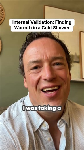 The cold shower analogy is the perfect visual for **internal validation**. Are you relying on the world to heat things up for you, or are you generating your own warmth? When self-worth comes from within, you stop *needing* external approval and start being genuinely curious about what others think. That's a massive upgrade for happiness. #InternalValidation #SelfWorth #Psychology #MindsetShift #ShowerThoughts