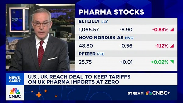 U.S., UK reach deal to keep tariffs on UK pharma imports at zero