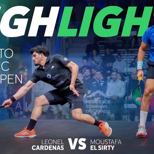 A bruising battle! 🔥 Top seed Leonel Cardenas took on Moustafa Elsirty for a spot in the TAC Open final in Toronto last night 🍿 Catch the highlights ⤵️ | PSA Squash Tour