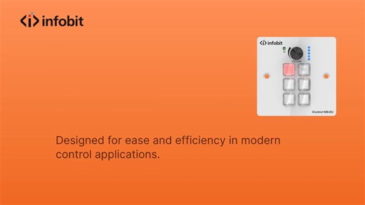 Are you headache with time-consuming central control programming? Now you can setup your control in a few minutes with INFOBIT AV iControl K06, which supports Web GUI and has multiple ports of RS232, IR, GPIO, and TCP/IP. https://www.infobitav.com/icontrol-k06-eu/ | infobit