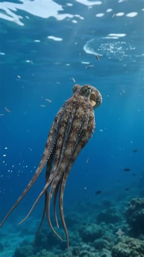 How Does an Octopus Swim Without Fins? #octopus #ocean #facts