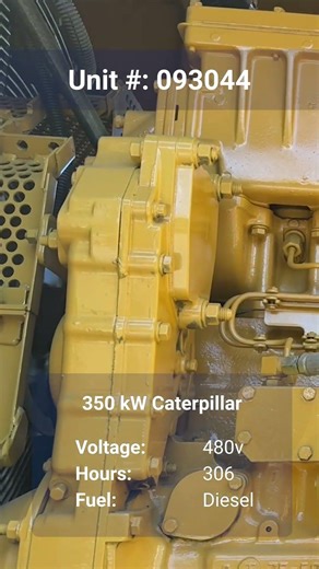 350kW Caterpillar Diesel Generator LOAD BANK TEST | 3-Phase, 277/480V Unit 093044