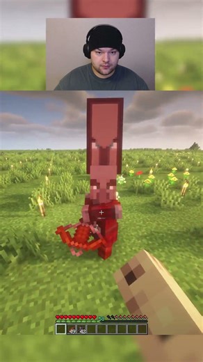 Killing a Pillager unarmed in minecraft day 82 #shorts #viralshorts