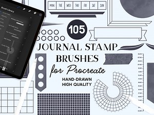 Procreate Planner & Journal Stamp Brushes (instant Download) - Etsy