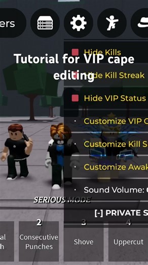 Tutorial for VIP cape from TSB