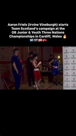 3.8K views · 40 reactions | SCOTTISH boxer Aaron Friels (Irvine Vineburgh) starts Team Scotland’s campaign at the GB Junior & Youth Three Nations Championships in Cardiff, Wales with an impressive victory. #TeamScotland | Boxing Scotland | Facebook