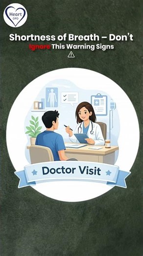 Shortness of breath can be an early warning sign.