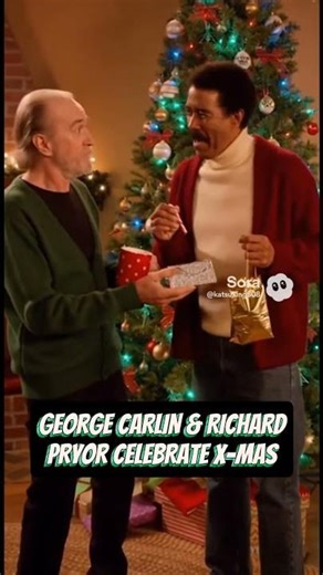 GEORGE CARLIN AND RICHARD PRYOR CELEBRATE CHRISTMAS #georgecarlin #richardpryor #christmas #sora #ai