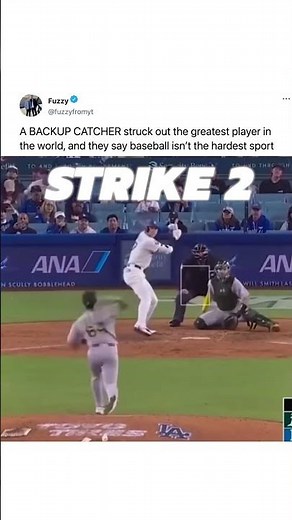 a CATCHER struck out OHTANI?! 🤯