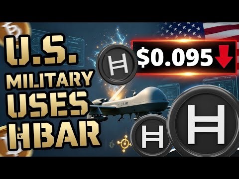 HBAR BREAKING: US Military Adopts Hedera – But Price Crashes to $0.095! What's Happening?