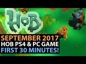Hob Gameplay PS4 FIRST 30 MINUTES! New Addictive Adventure Puzzle Game for PC & PS4
