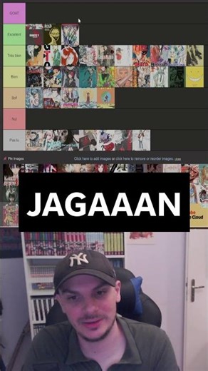 TIER LIST MANGA JAGAAAN #tierlist #manga #anime #onepiece #naruto #dragonball #top