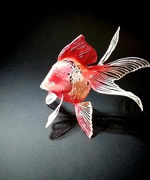 これが紙？立体切り絵の秘密 金魚【色塗り編】Kiriorigami Gold fish (painting)