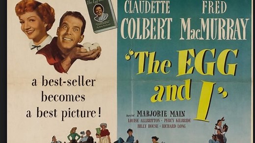 The Egg and I (1947) Claudette Colbert, Fred MacMurray, Ma & Pa Kettle, Percy Kilbride, Marjorie Main, (Eng).