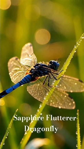 Sapphire Flutterer Dragonfly #wildlife #dragonfly #nature