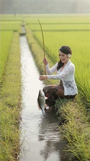 Fishing in the Rice Fields – Traditional Village Life in Asia