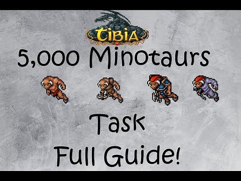 Tibia Full Minotaur Task Guide (Hunting Places,Equipment,etc...)