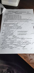 II PUC PREPARAFORY EXAMINATION - 2024 PART - A Sulket the corre... | Filo