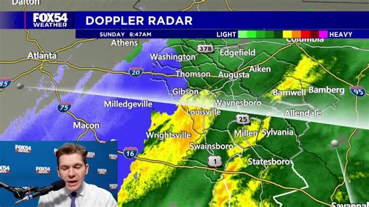 Weather Aware Live: Meteorologist Alex Carter is tracking rain changing over to snow in the CSRA this morning and through the early afternoon: | WFXG FOX54