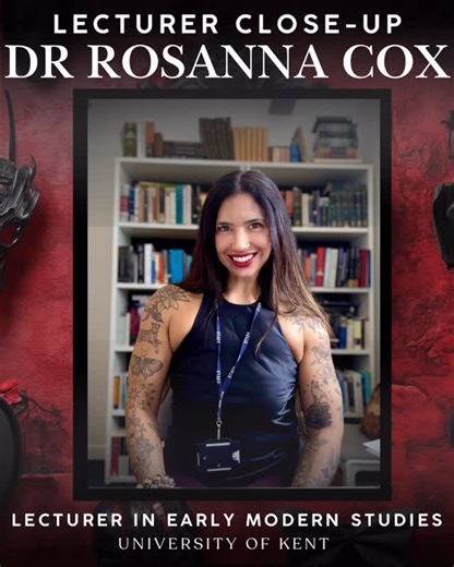 English at Kent on Instagram: "Lecturer close-up of Dr Rosanna Cox, expert in Early Modern Literature and Milton: for those of you Paradise Lost fans, Rosy will be your fave lecturer at Kent! As well as being a genius in 16th century poetry, Rosy is a fab colleague with amazing fashion sense 💅 #universityofkent #englishliterature #paradiselost #canterbury #earlymodern #studyenglishsavetheworld #module"