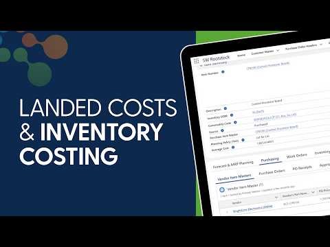 Rootstock Landed Costs & Inventory Costing Product Demo