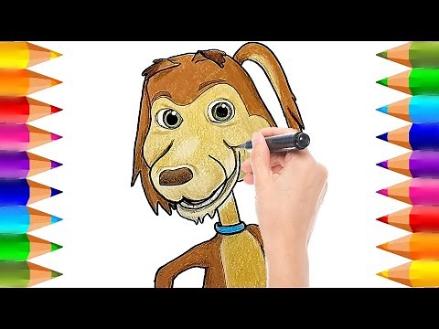 Mi Perro Chocolo | Dibujo para Dibujar y Colorear | Dibujos para niños