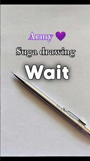 💜 BTS suga drawing tutorial step by step #bts #drawing #sketch #viral #viralshort#viral#art