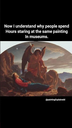 Satan watching the sleep of Christ 1874 #paintingexplained #painting #history #christ #satan #shorts