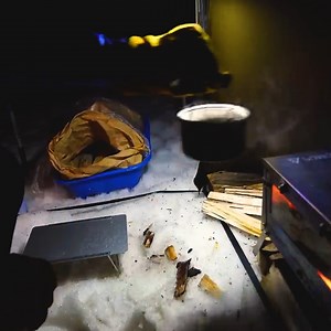 12K views · 265 reactions | Snow Solo Camp Hot Tent and Wood Stove ASMR in the Rain | Naomie ASMR | Facebook