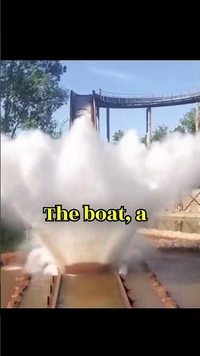 You'll Get SOAKED Watching This Log Flume Splash!