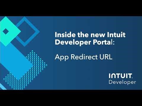 Inside the Intuit Developer Portal - App Redirect URL