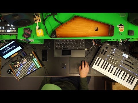 New years stream! Recording synths of a new age track